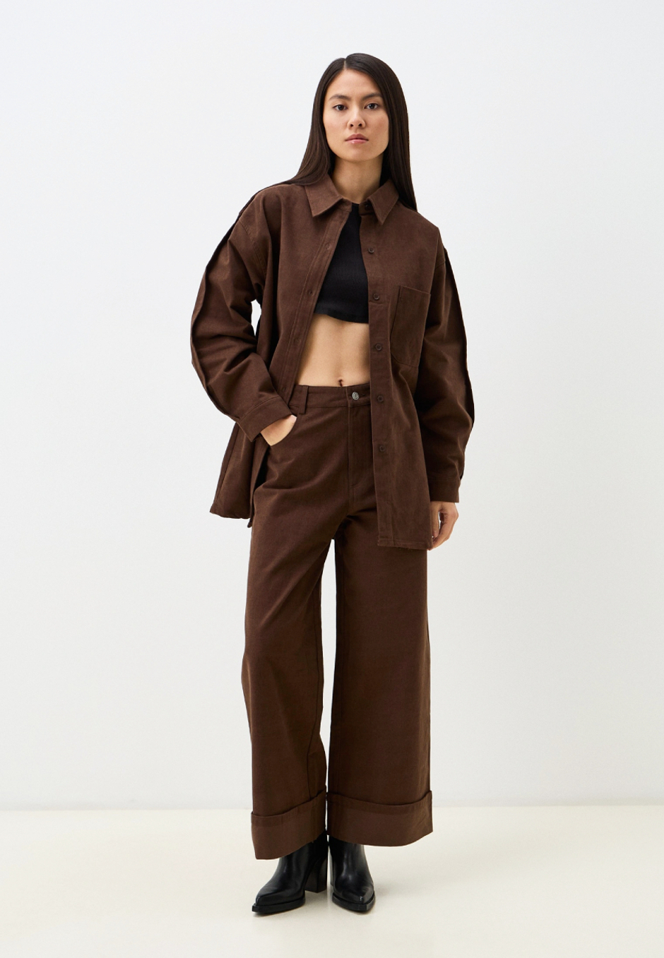 Рубашка в стиле oversize