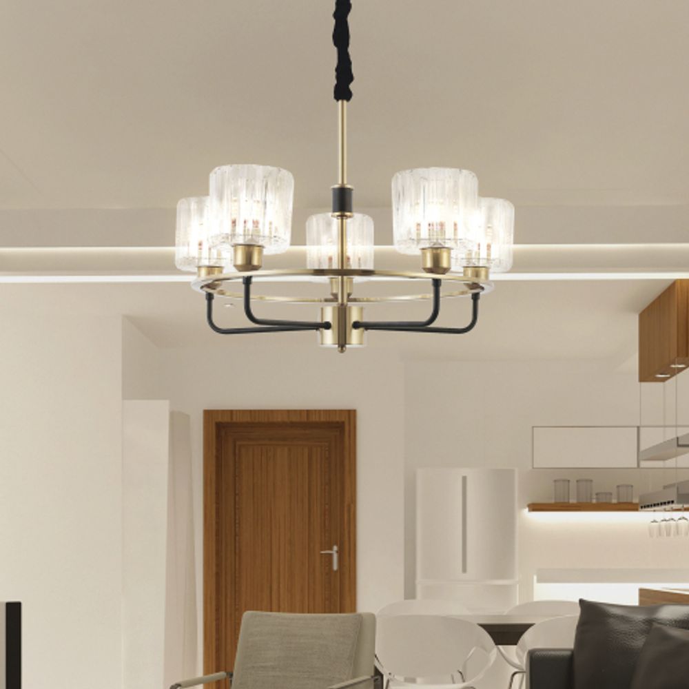 Люстра Rivoli Maria 1026-205 5 х Е27 40 Вт хрусталь классика | Rivoli