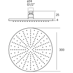 Верхний душ Cisal Xion DS016420D1