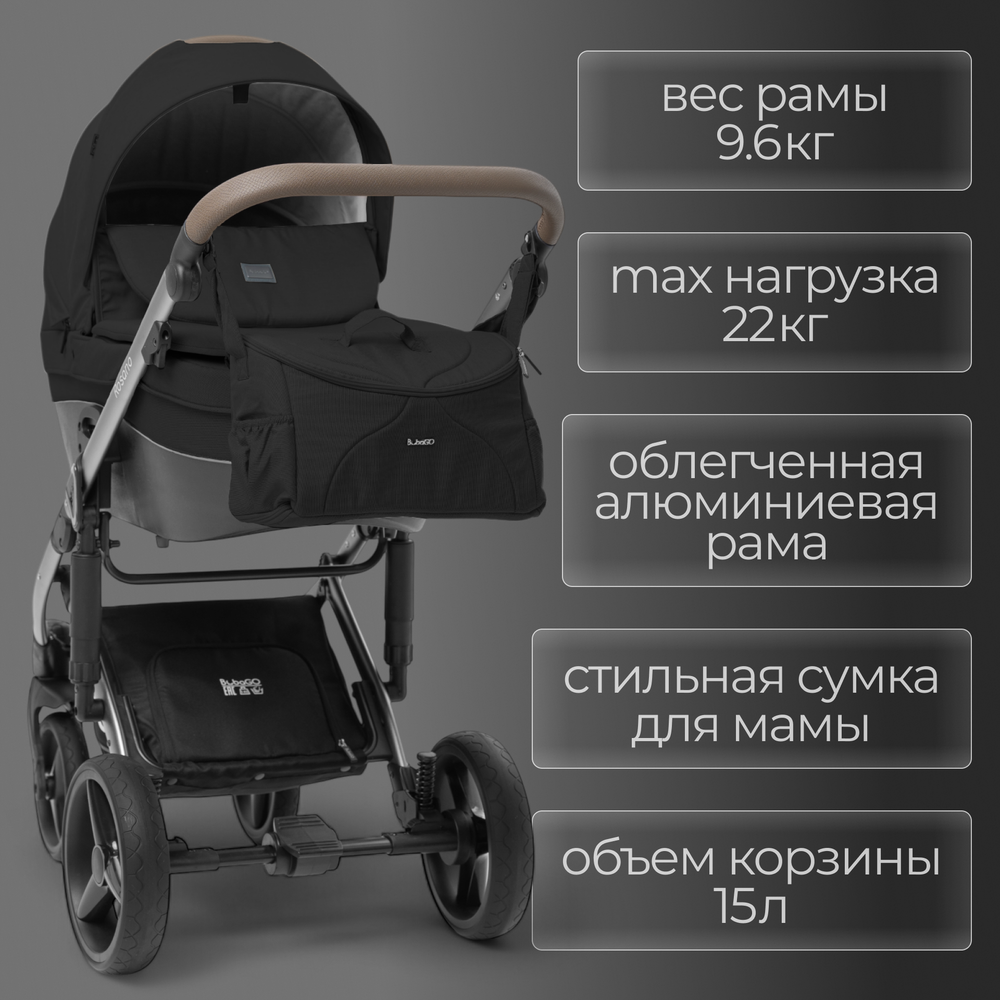 Модульная коляска BubaGO Rosano 3в1