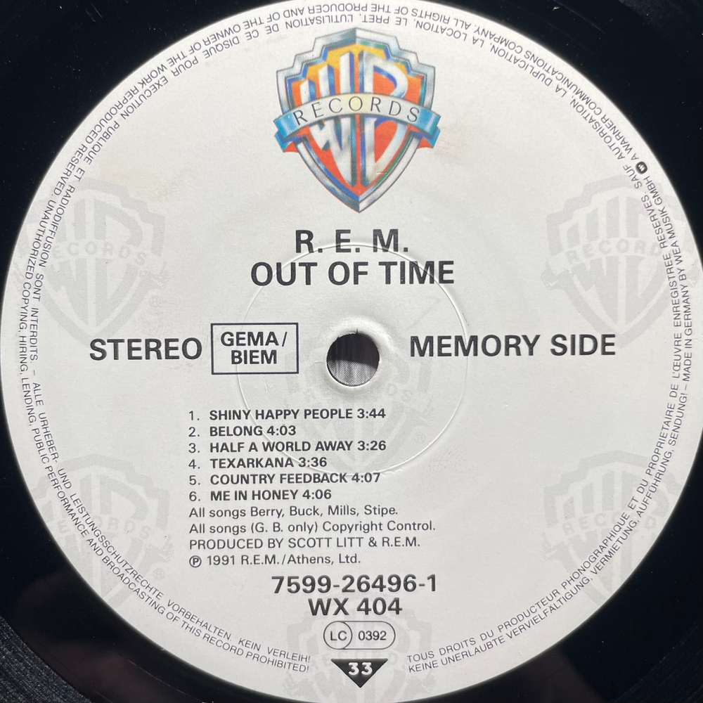 R.E.M. - Out Of Time (Германия 1991г.)