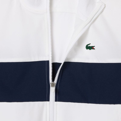 Женская Кофта теннисная Lacoste Ultra-Dry Colourblock Stretch Tennis Jacket - белый/темно-синий