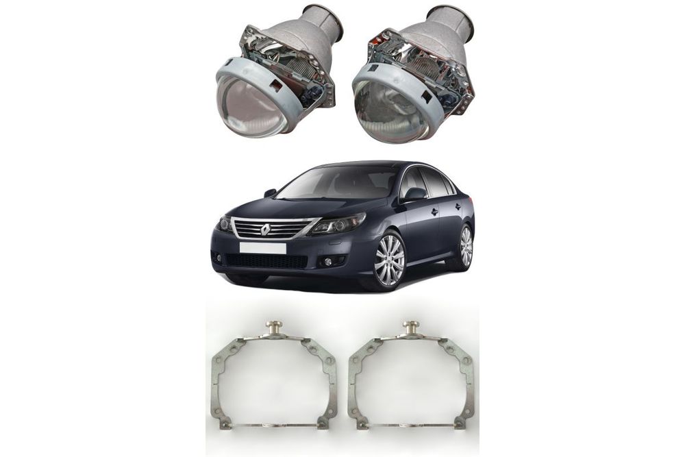 Готовый комплект для замены штатных линз с AFS Renault Latitude I 2010-2015