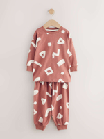 Пижама для мальчика Next AC0-918, 3 шт., Черный, Молочный, Кирпичный