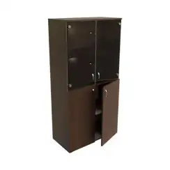 Шкаф низкий стекло бронза Континент ЛФ223 800х406х1610, венге