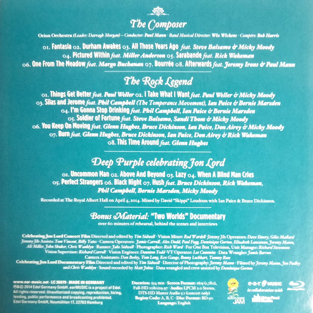 Сборник / Celebrating Jon Lord - The Rock Legend Vol.2 (2LP+Blu-ray)