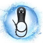 Эрекционное кольцо с вибрацией и утяжкой под мошонку на пульте ДУ Secwell Penis Cock Ring for Couples Men SW1005