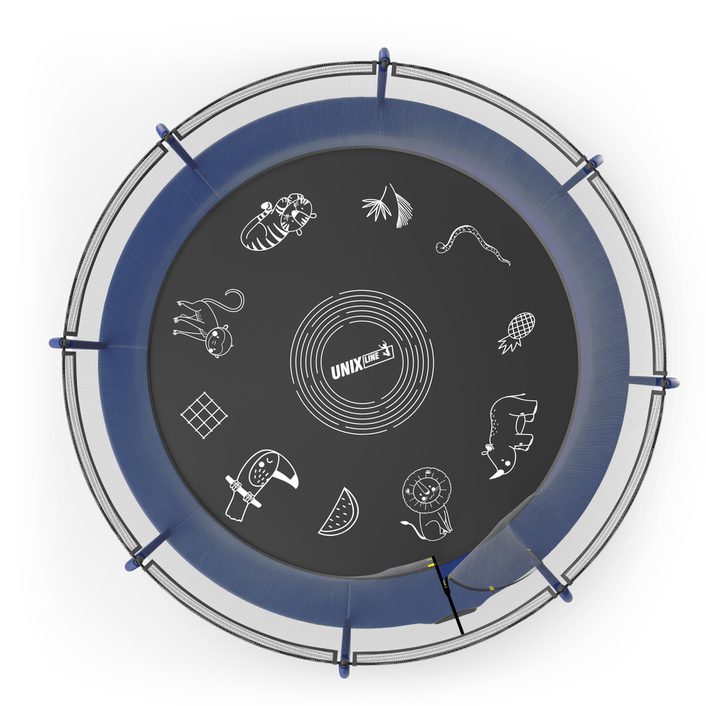 Батут UNIX Line SUPREME GAME 14 ft (Blue)