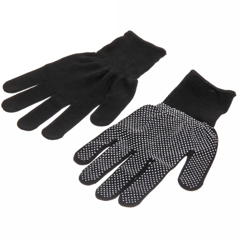 Перчатки нейлоновые «Классика» с ПВХ покрытием черные 8 р-р б/блистера