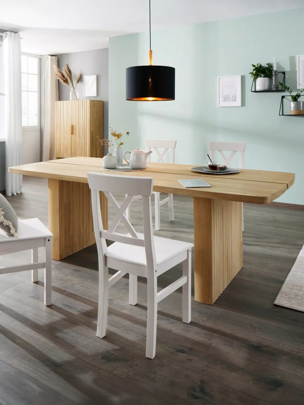 Стол обеденный 220х100 Розенбург из массива дуба