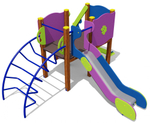 Игровой комплекс для детей 4-6 лет для уличной площадки