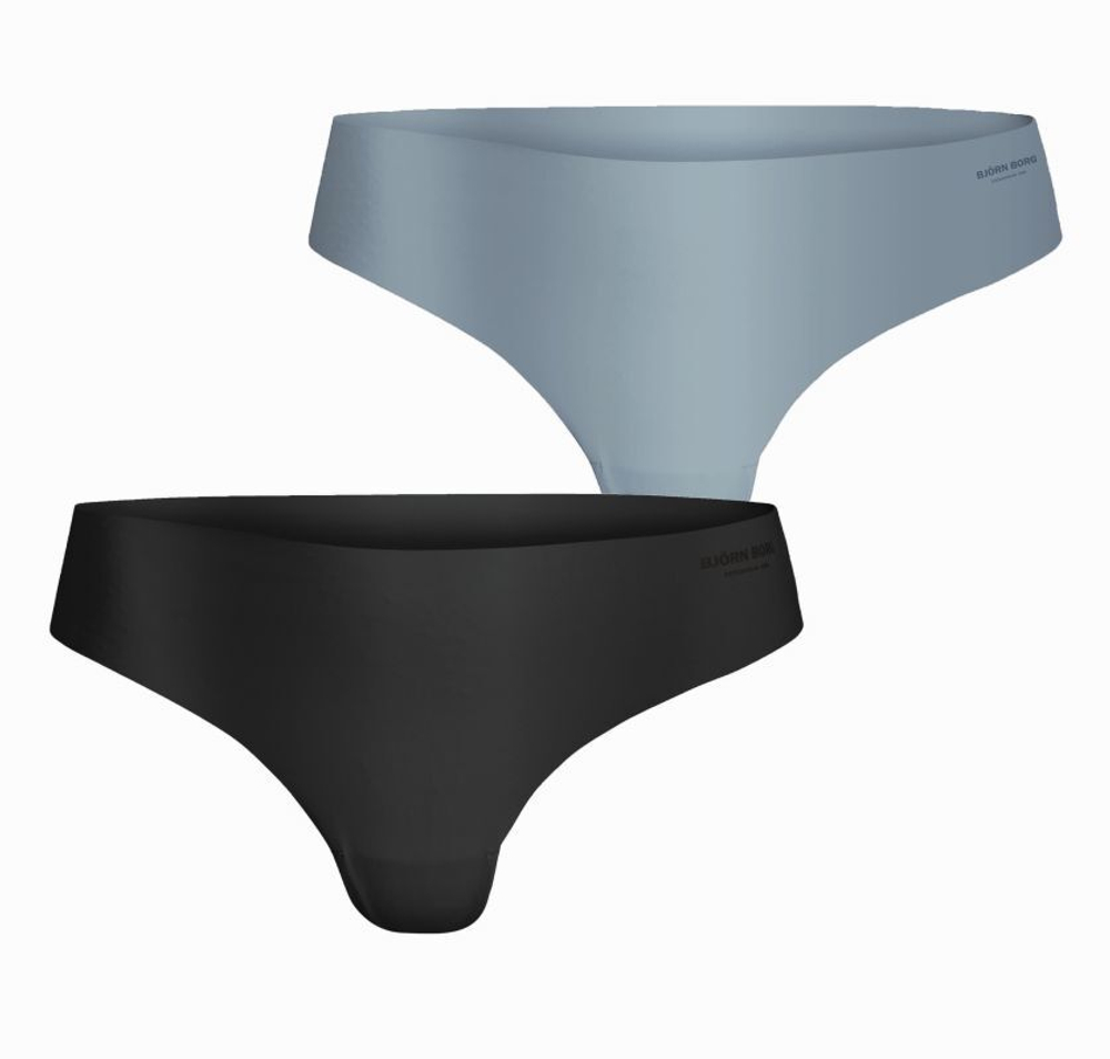 Спортивные трусы Bjorn Borg Performance Thong 2P - black/blue