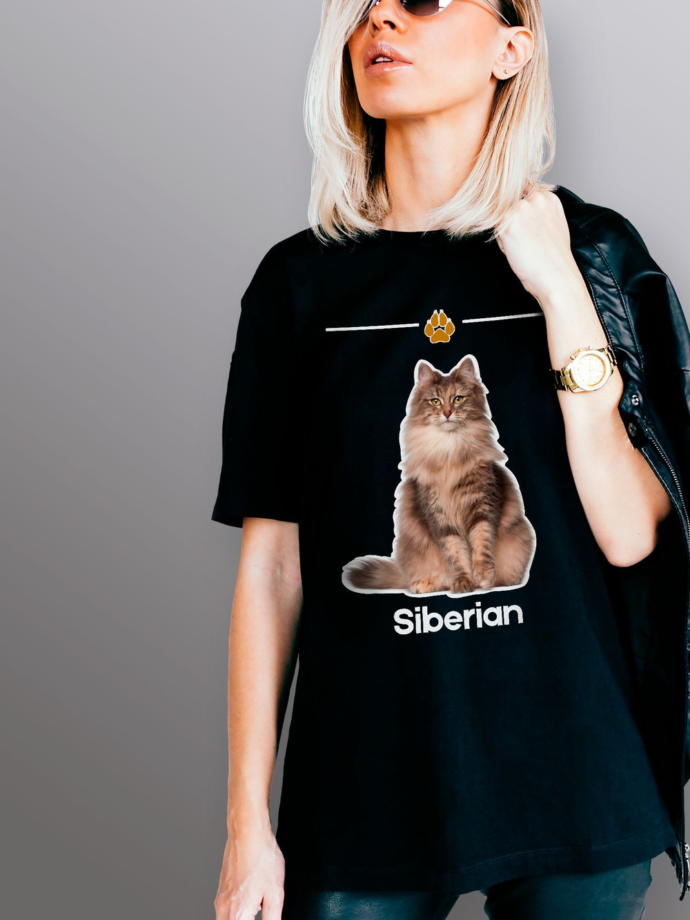Футболка сибирская кошка