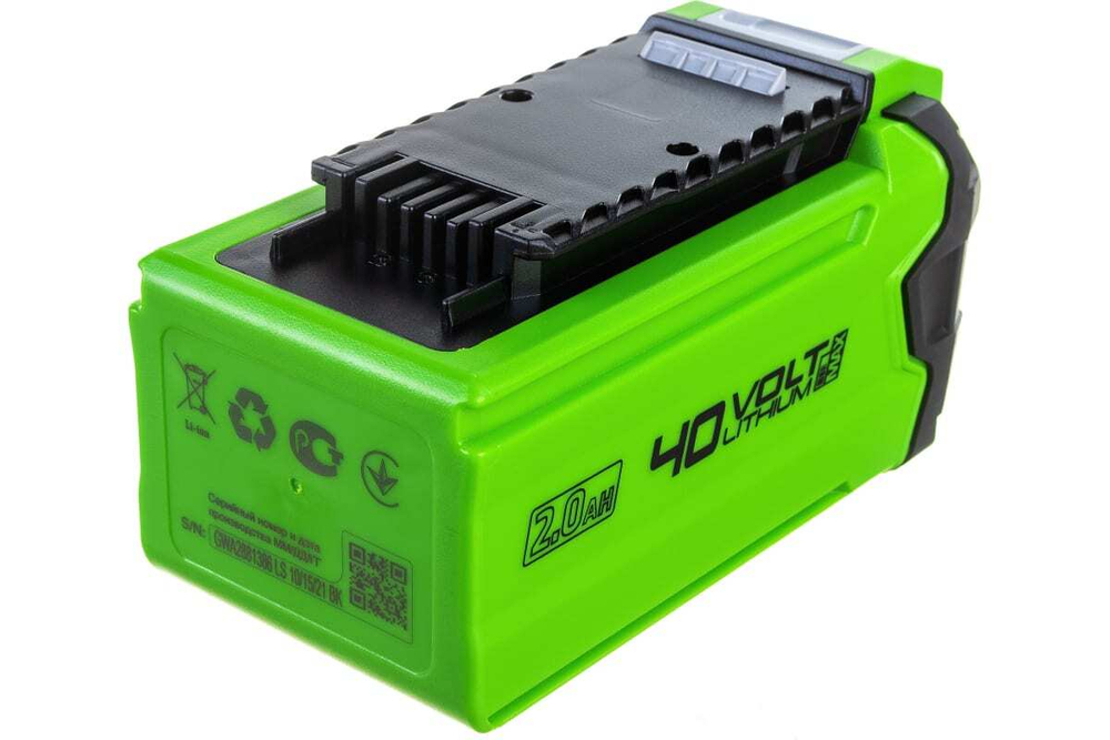 Аккумулятор GREENWORKS G40B2 40 В,2.0 Ач Li-ion 2926907