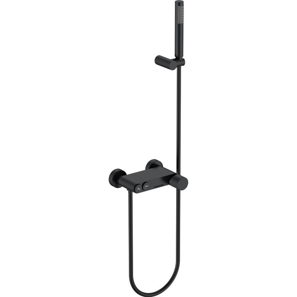 Смеситель для ванны с душем Boheme Stick 123-BB.4 BLACK SPIRALE
