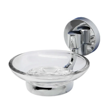 К-6229 Rhein мыльница стекло хром (блист)