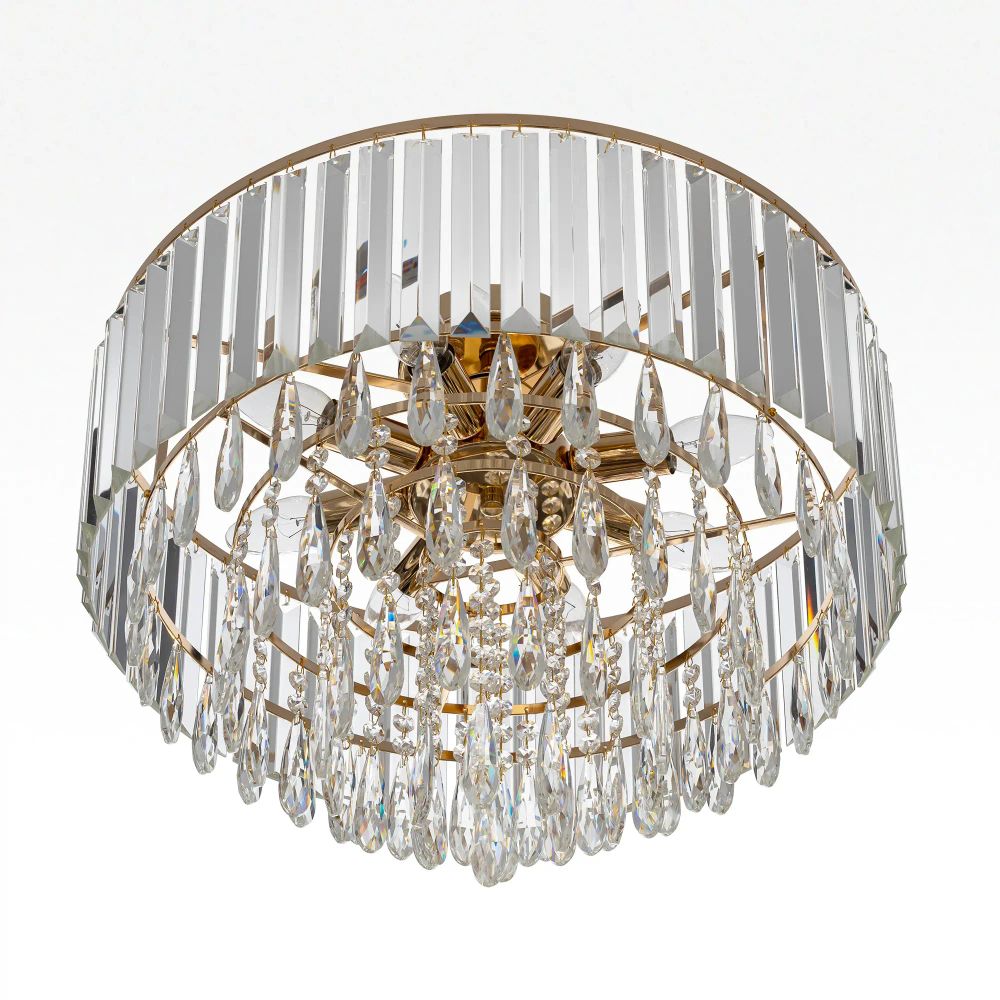 Citilux LEONNA CL320182 Люстра хрустальная Золото