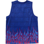 A Bathing Ape Flame Mesh Vest синий
