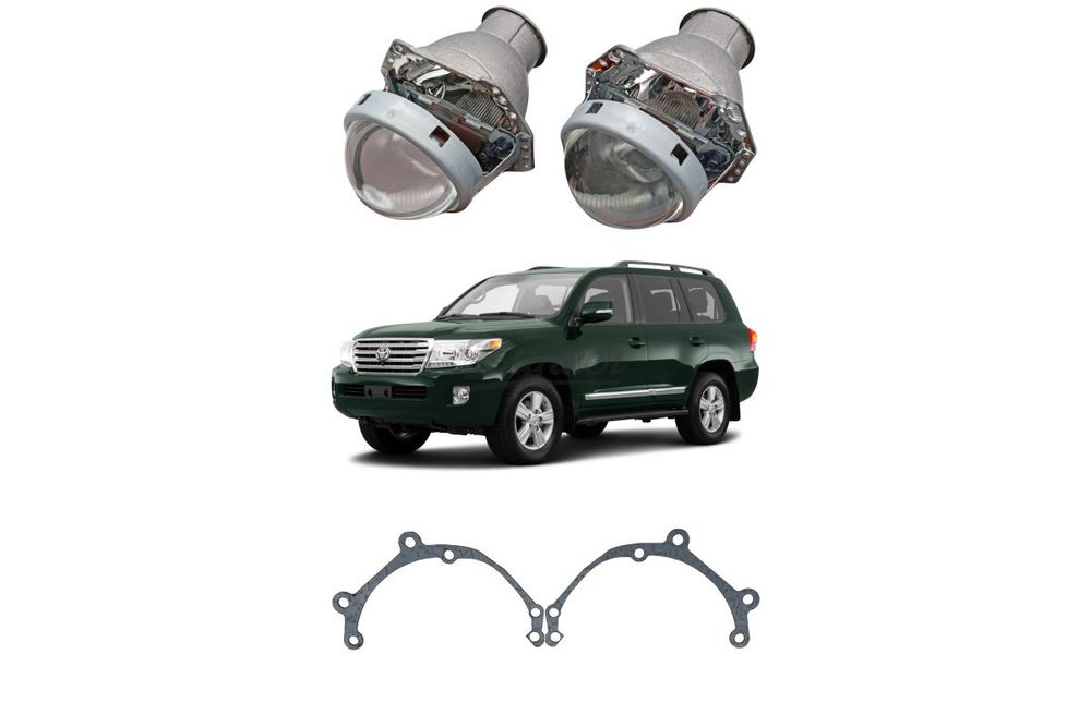 Готовый комплект для замены штатных линз Toyota Land Cruiser 200 рестайлинг 2012-2015