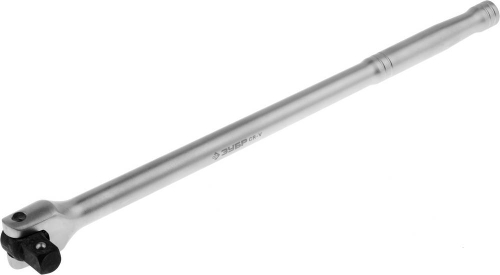 Вороток ЗУБР ″Мастер″ перекидной для торцовых головок (1/2″), Cr-V, хроматированное покрытие, 380мм