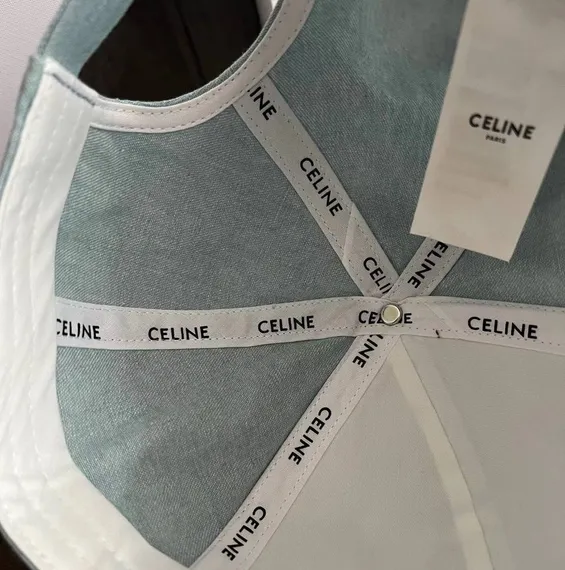 Бейсболка CELINE из хлопка, голубой