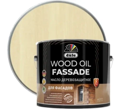 Масло деревозащитное для фасадов Dufa Wood Oil Fassade бесцветное