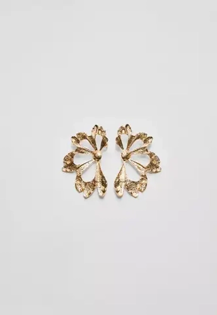 STRADIVARIUS Серьги с листьями, золотой