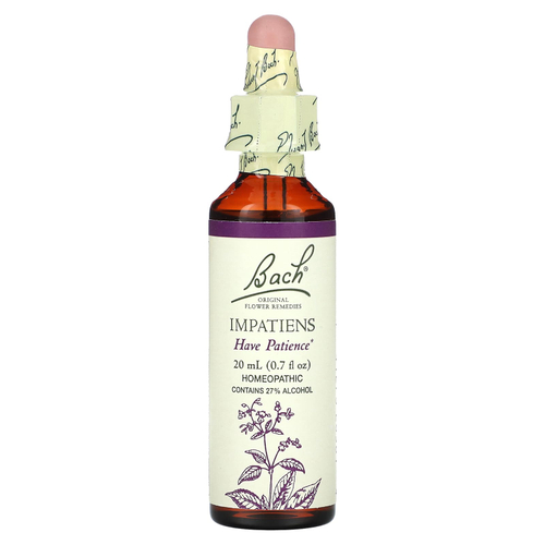 Bach, Original Flower Remedies, Impatiens, 20 мл (0,7 жидк. унц.)