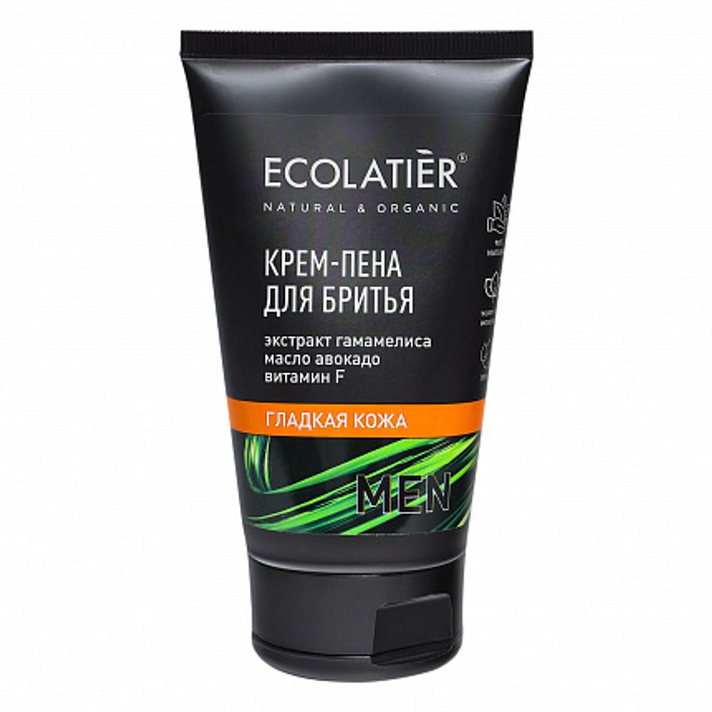 Ecolatier Men Крем-пена для бритья Гладкая кожа, 150 мл