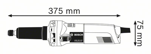 Прямая шлифовальная машина Bosch GGS 28 LCE 0601221100