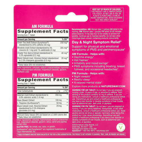 Nature's Way, AM / PM PeriMenopause Formula ™, 60 таблеток