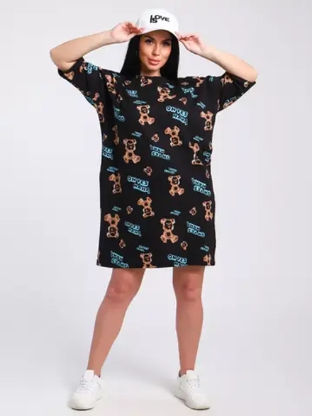 Платье-футболка спортивное оверсайз