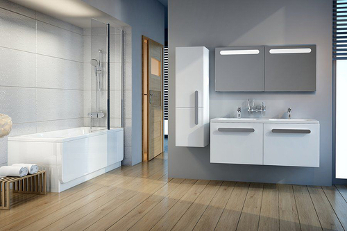 Тумба под раковину Ravak SD Chrome 120 X000000536 подвесная Белая глянцевая