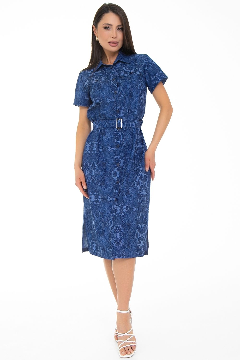 Платье-рубашка Дарина Люкс (деним) Diolche