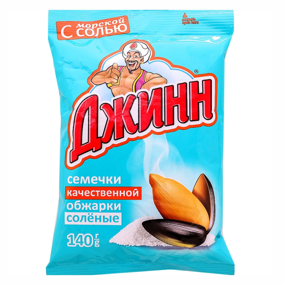 Семечки Джинн с солью 140 гр