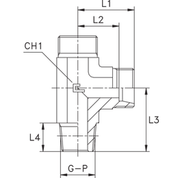 L-образные BSPT, уплотнение тип С