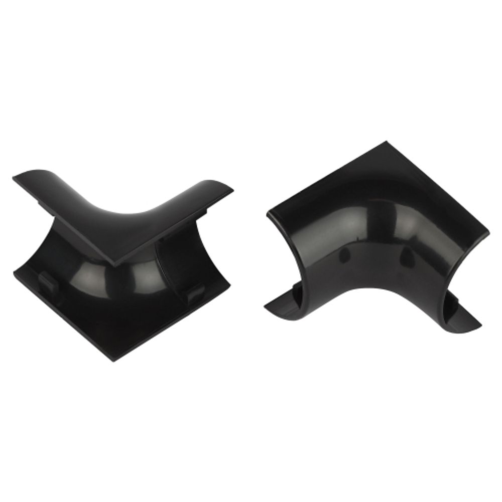 Внутренний угол ЭРА IC-KK-30-13-GR для полукруглого кабель-канала графит 30х13мм 2шт/комплект