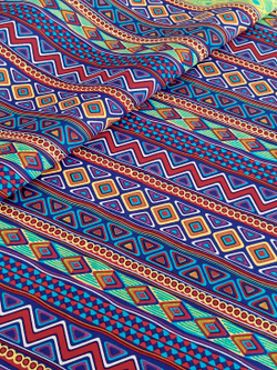 Ткань бязь плательная, рис. " Африканский орнамент", ширина 150 см, арт. 1032