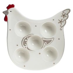 GAEM Тарелка для 5-ти яиц, L18 W20 H3 см