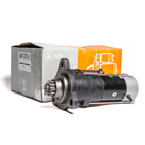 Стартер редукторный, КамАЗ, дв. КамАЗ ЕВРО-2, 24 В, 5.0/8.5 кВт, 10 зуб. (ан. 8902.3708, AZF4554, 2502.3708-31, СТ142-10)