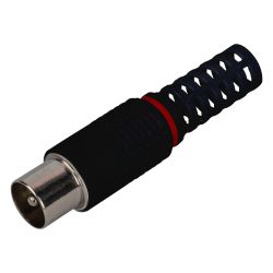 Разъем ЭРА R-TV05 штекер TV без пайки цвет чёрный упаковка 100 шт