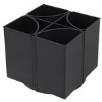 Подставка-органайзер STAFF "Octet", 4-8 отделений (трансформер), вращающаяся, черная, 238321-RM