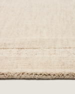 Жаккардовый шерстяной ковер Dalena в бежевую полоску 230 x 160 см