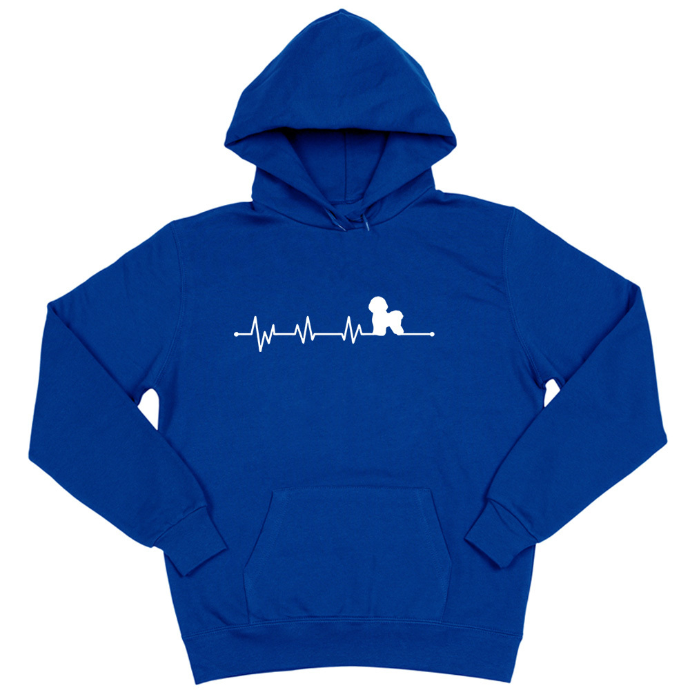 Толстовка "Сердечный ритм - Бишон Фризе"