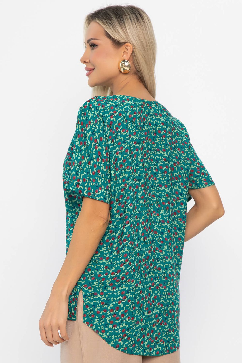 Блуза Маргоша (изумруд) Б13815-16М LT Collection