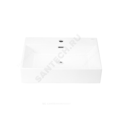 Умывальник подвесной Quadra 60 1 отверстие под смеситель по центру белый Selena Q01160WG