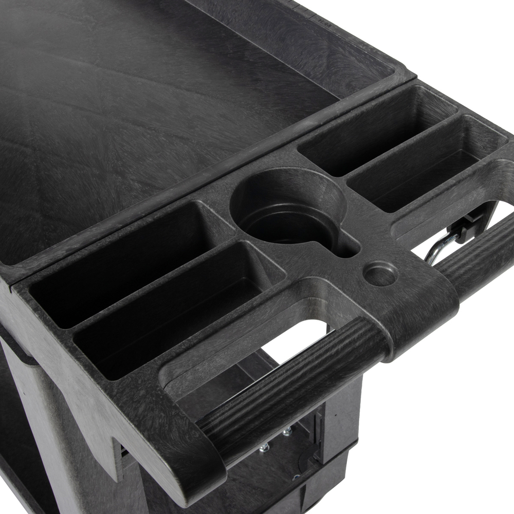 OPT-607S Тележка пластиковая, 2 полки