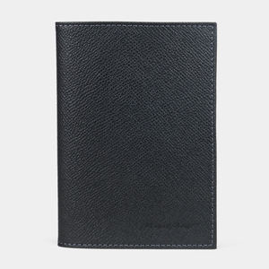 Обложка для паспорта и автодокументов Moscou Easy из натуральной кожи теленка, цвета черный Safiano