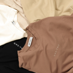 LS T-Shirt LOGO Oxford Tan