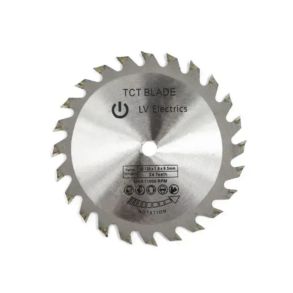 Диск пильный XCAN по дереву с твердосплавными напайками 120х9,5 мм 24Т